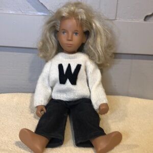 Sasha Doll 16.5” Blonde Hair Blue Eyes Vintage No Box No Tags 70s 80s